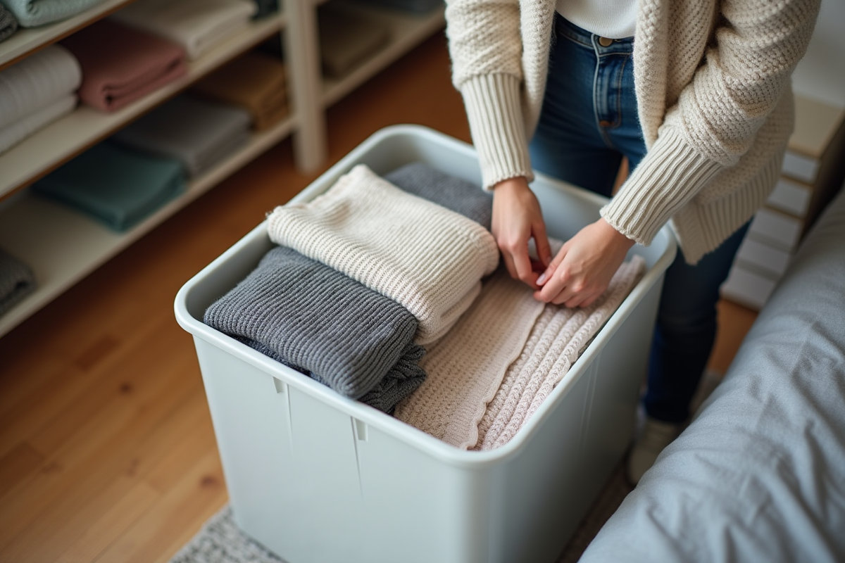 Rangement optimal des pulls dans une caisse : techniques et astuces
